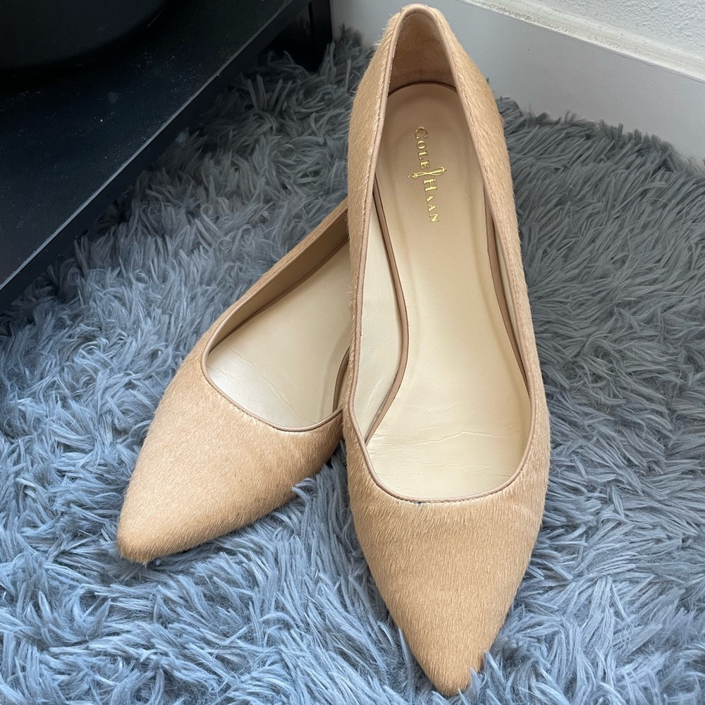 Cole Haan calf hair Flats